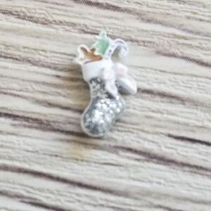 🦉Silver Stocking Charm